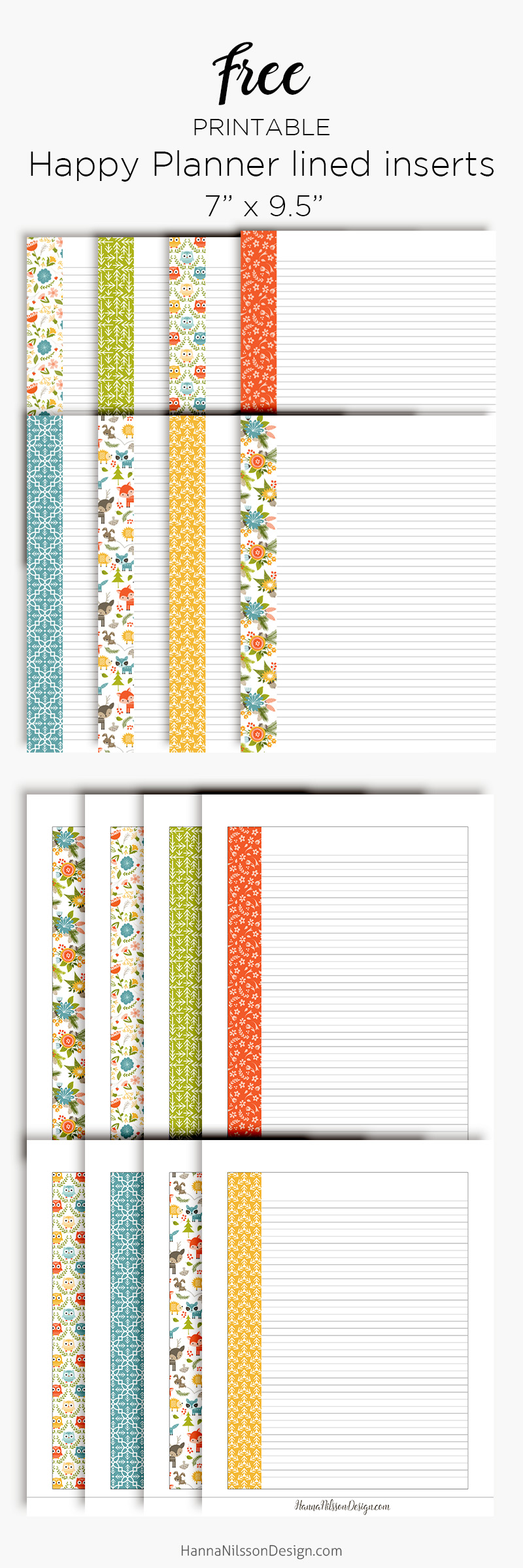 Lined Planner Inserts Happy Planner A5 Personal Size Printables lined-planner-inserts-happy-planner-a5-personal-size-printables