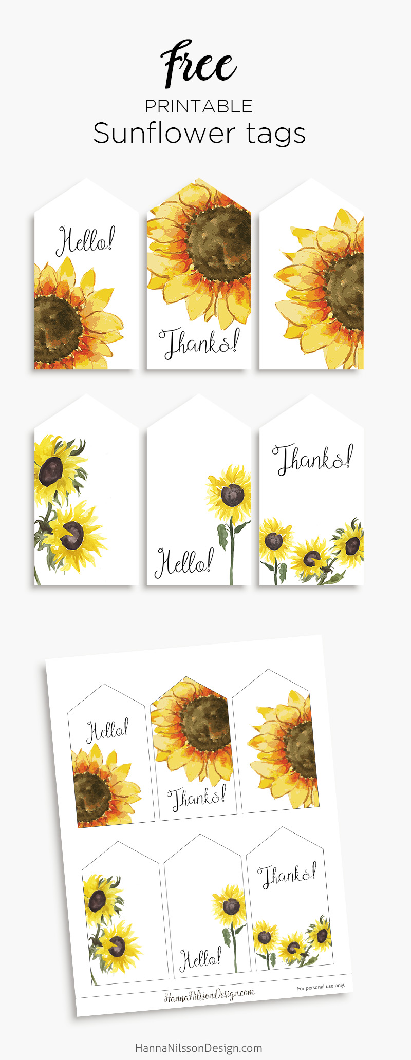 sunflower-tags-late-summer-gift-tags-hanna-nilsson-design